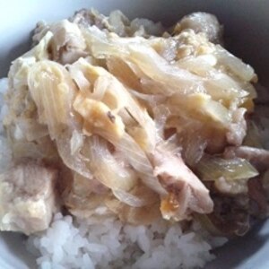 やわらかもも肉の親子丼☆